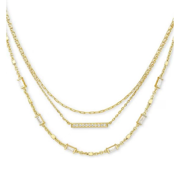 Kendra Scott Addison Triple Strand Necklace - Picture 1 of 4